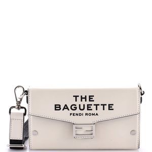 Great Fendi x Marc Jacobs Baguette Bag White Leather